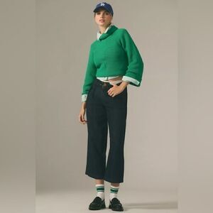 Anthropologie Pilcro The Remi High-Rise Crop Wide-Leg Jeans Size 27